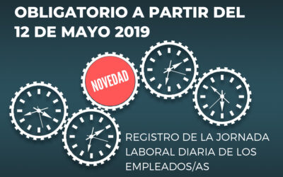 Novedad: obligación de fichar y de guardar el registro